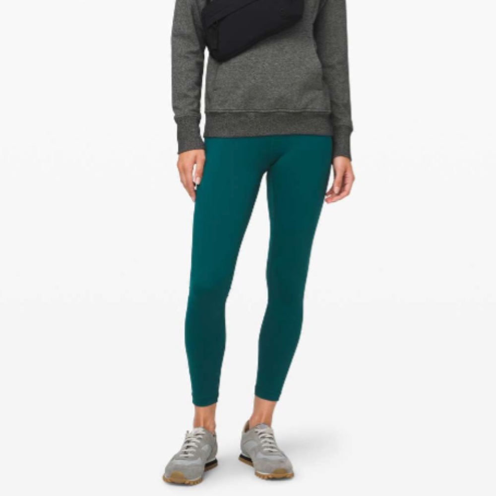 EUC Lululemon Wunder Under High-Rise Tight 25" *Nulux Emerald Size 6